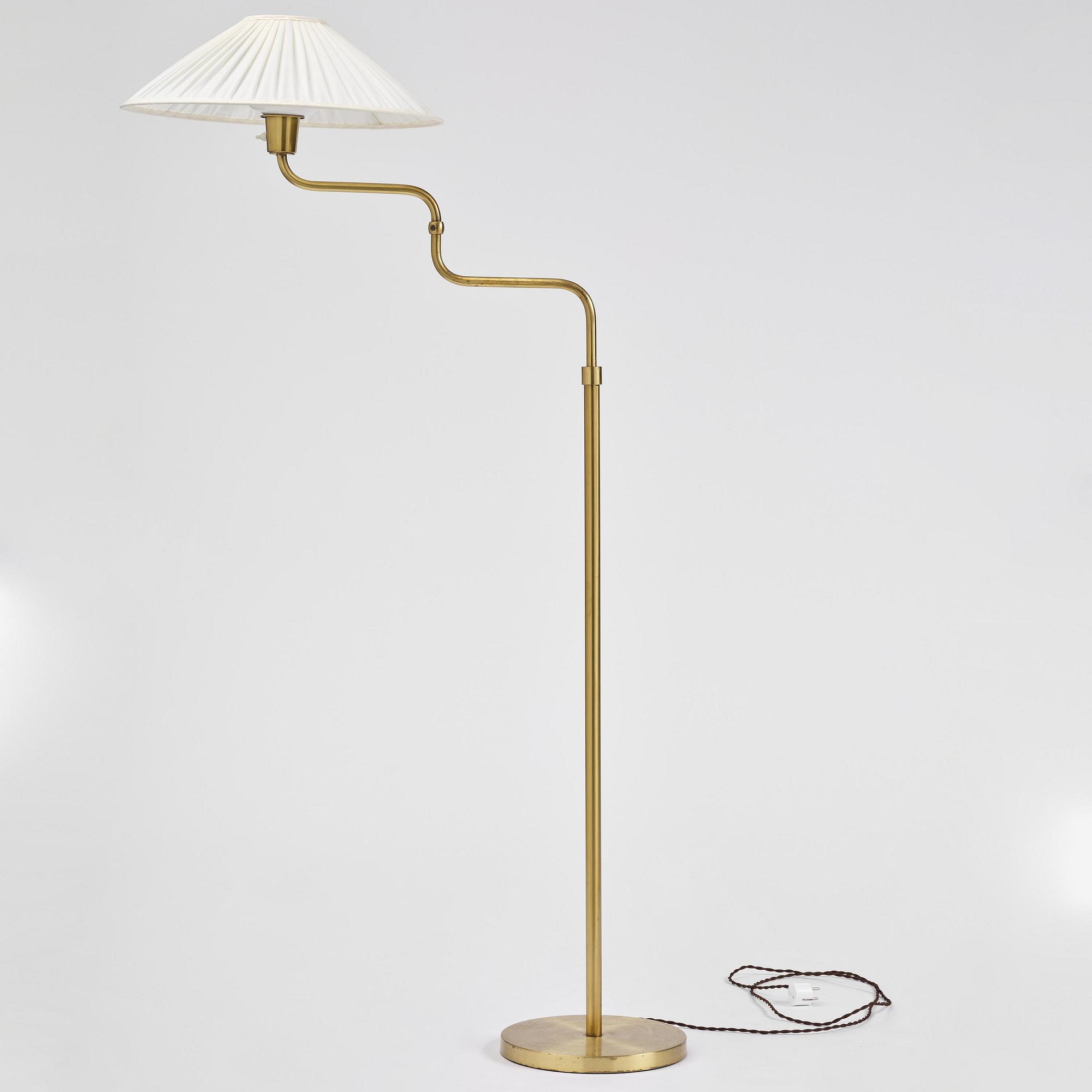 Bertil Brisborg, a floor lamp model "32620", Nordiska Kompaniet, 1940s.