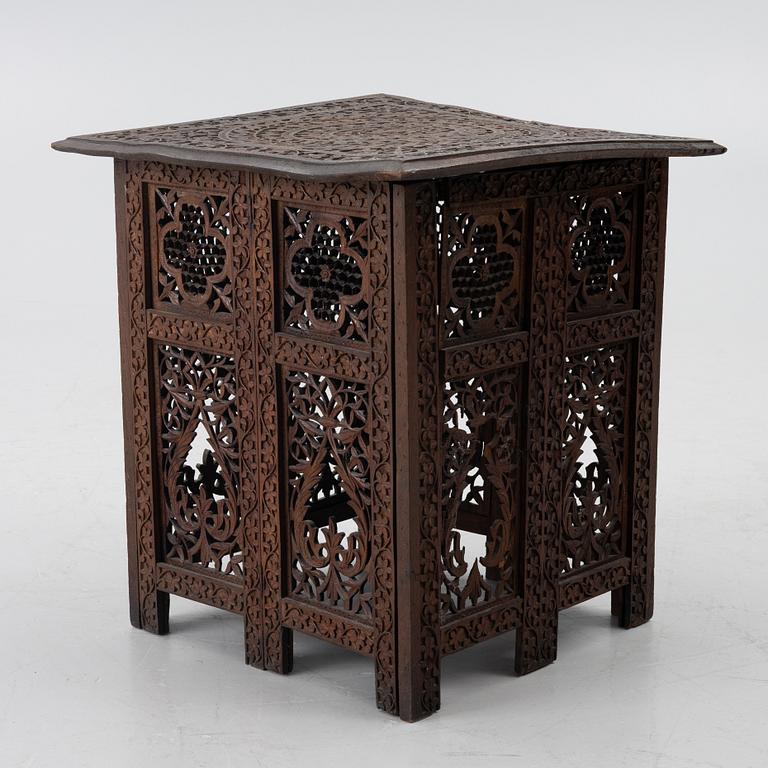 An Anglo-Indian hardwood folding Table, North India, circa 1880. .