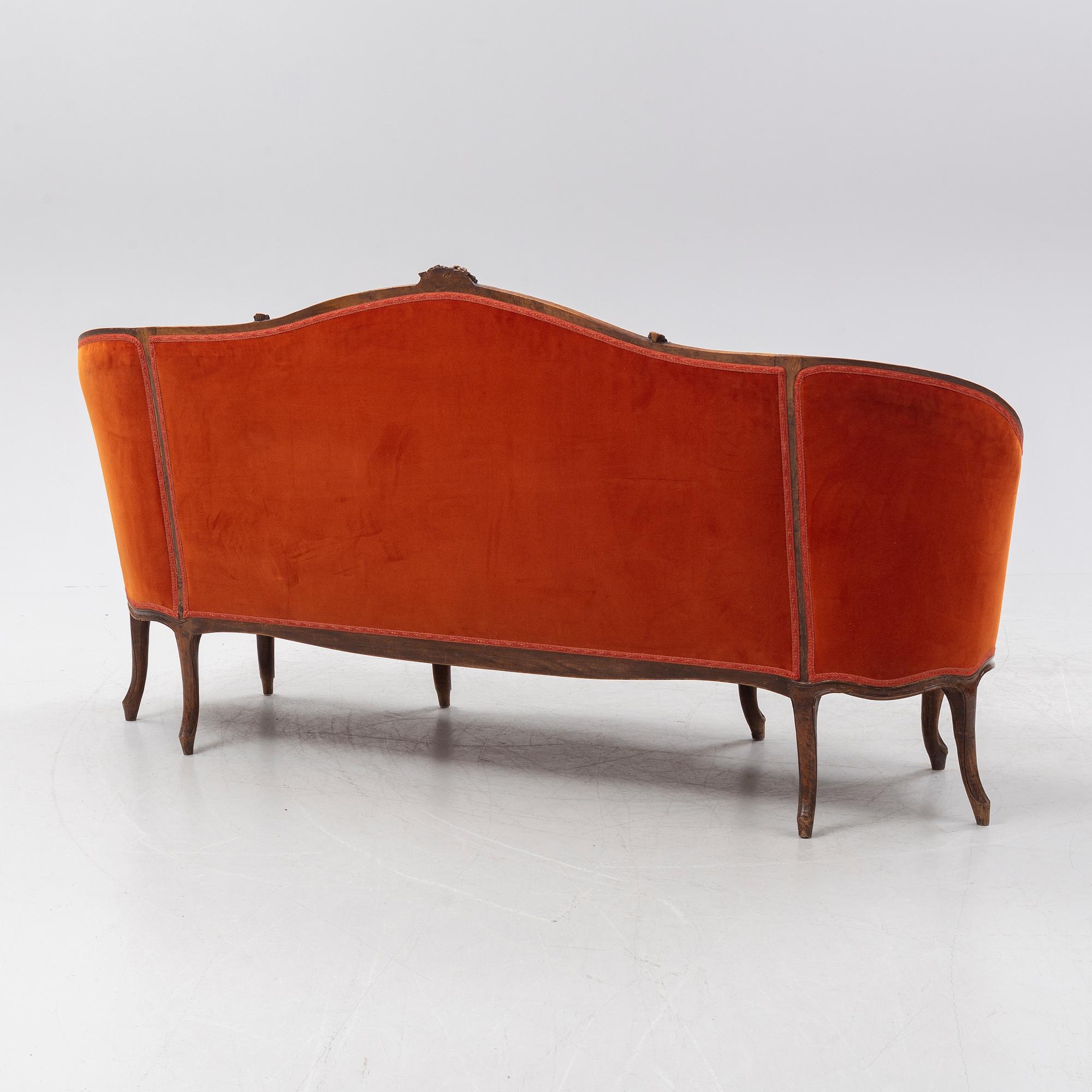 A Louis XV sofa, France, mid 18th Century.