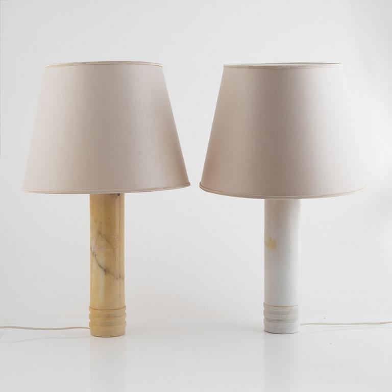 A matched pair of table lamps, Bergboms, second half of the 20th Century.