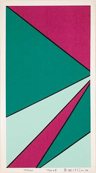 Olle Baertling · OLLE BAERTLING, färgserigrafi, 1966-68, signerad och numrerad 231/300.