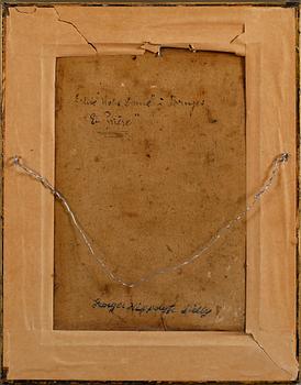 GEORGES HIPPOLYTE DILLY, olja på pannå, signerad.