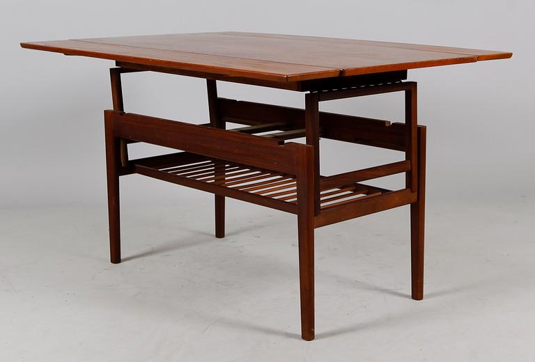 SOFFBORD/MATBORD, höj- och sänkbart, Danmark, 1960-tal.