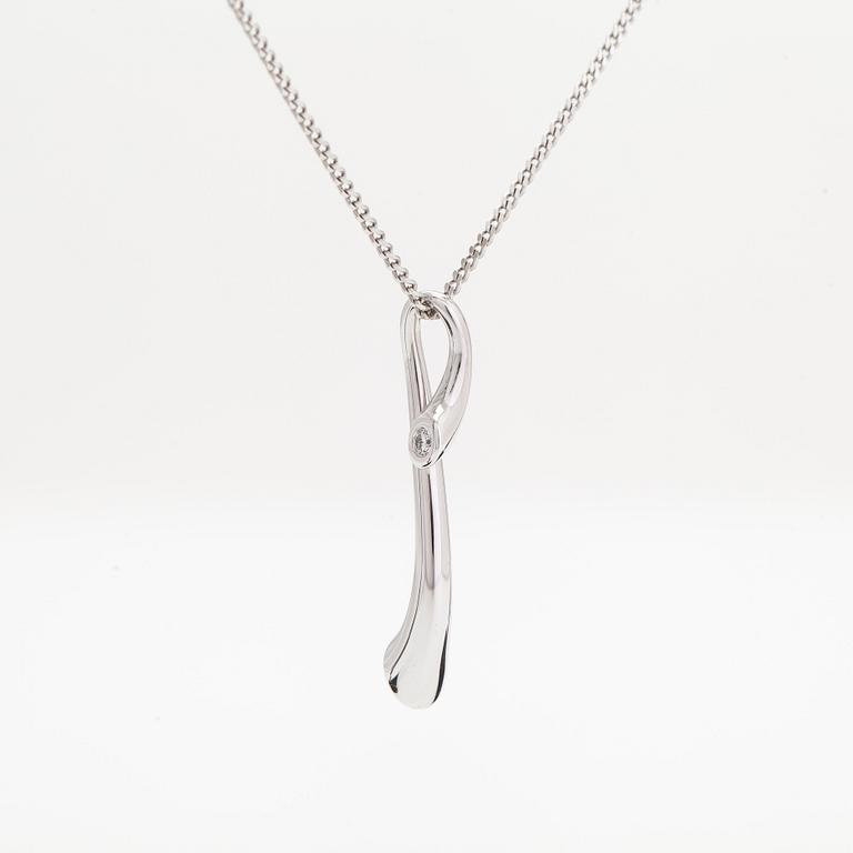 Georg Jensen,an  18K white gold 'Magic' necklace, brilliant-cut diamonds totalling approx. 0.13 ct.