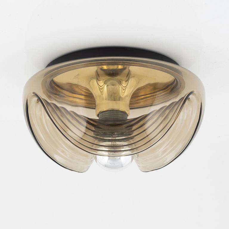 A 'Wave' glass wall light, Peill & Putzler, Germany, 1960's/70's.