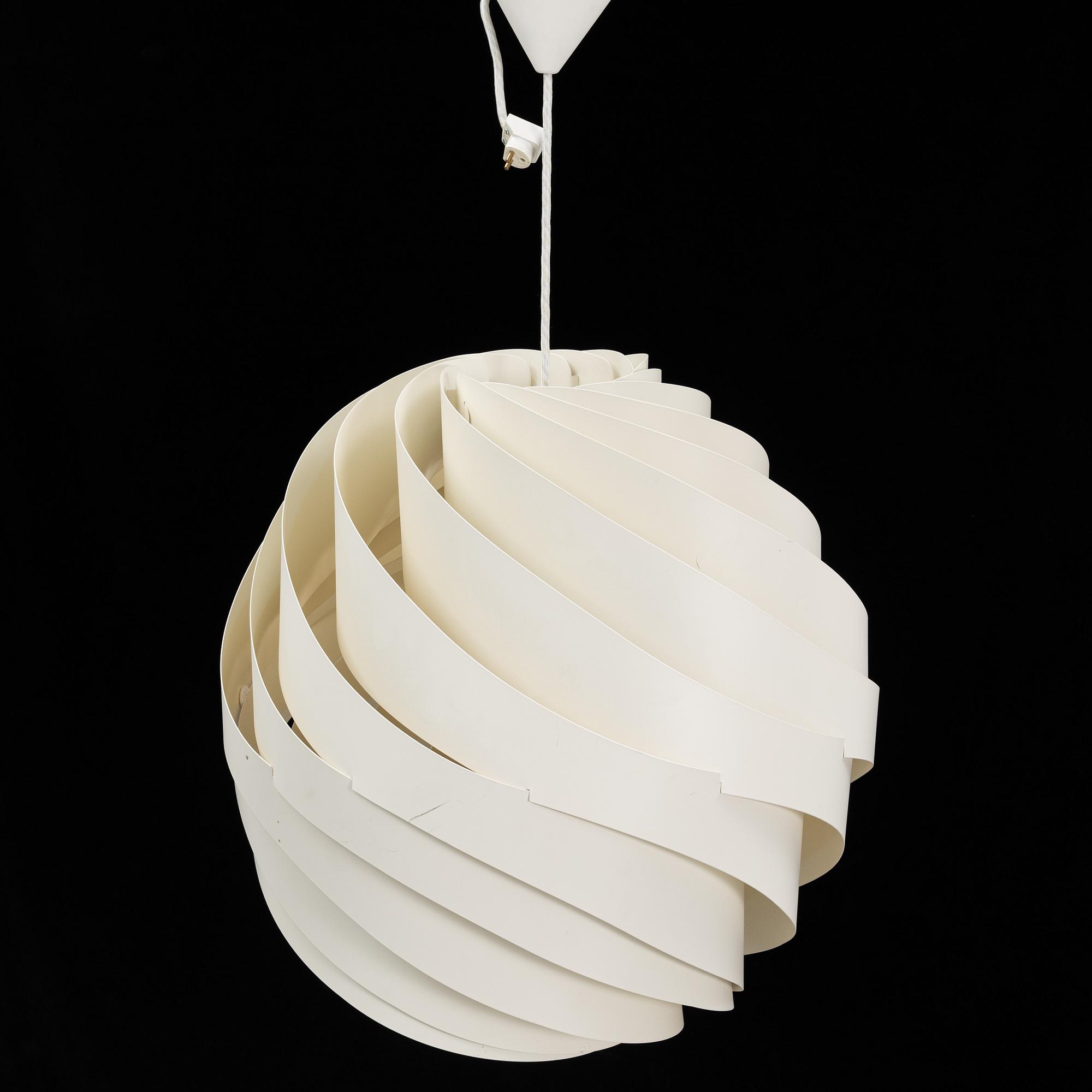 Louis Weisdorf, taklampa, "Turbo", Gubi, formgiven 1965.