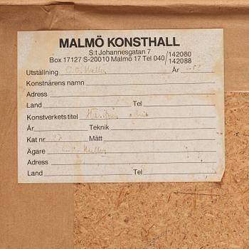 CO Hultén, gouache och tusch på pappannå och utförd 1944.