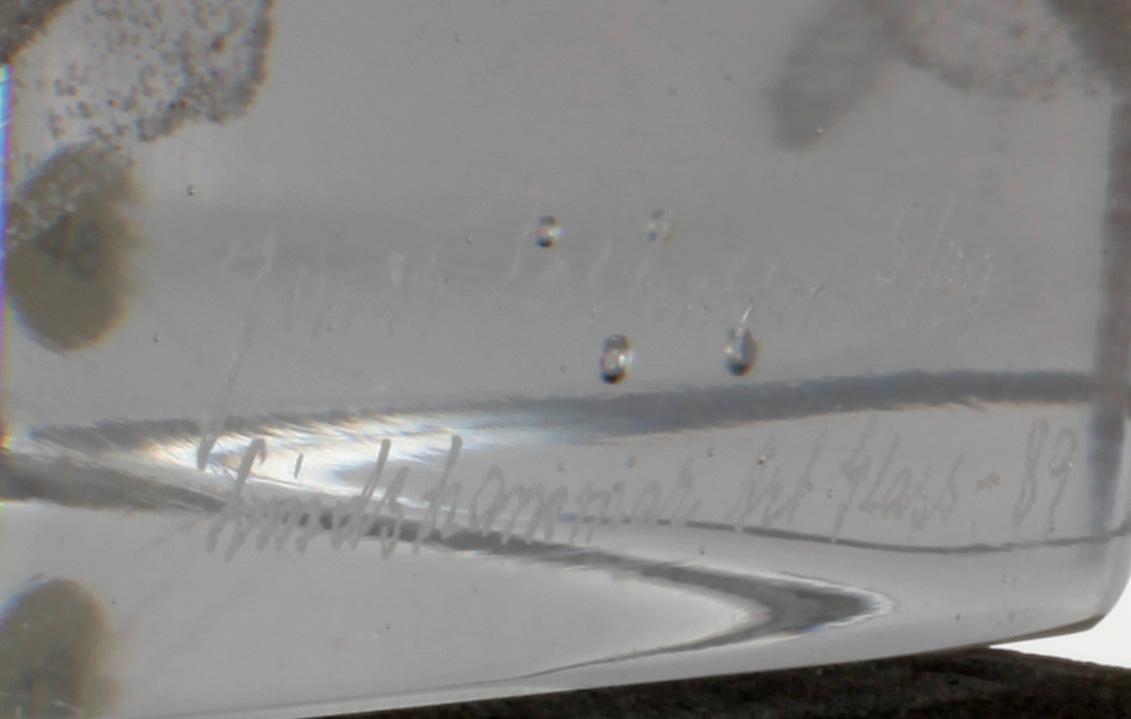 OBJEKT/SKULPTUR, glas, Jonas Torstensson, Lindshammar, 1989, numrerad 5/99.