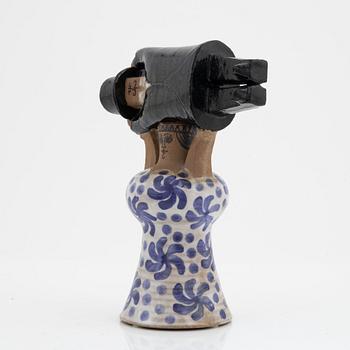 Lisa Larson, a stoneware figurine, 'Samhällsdebatten', Gustavsberg, Sweden.