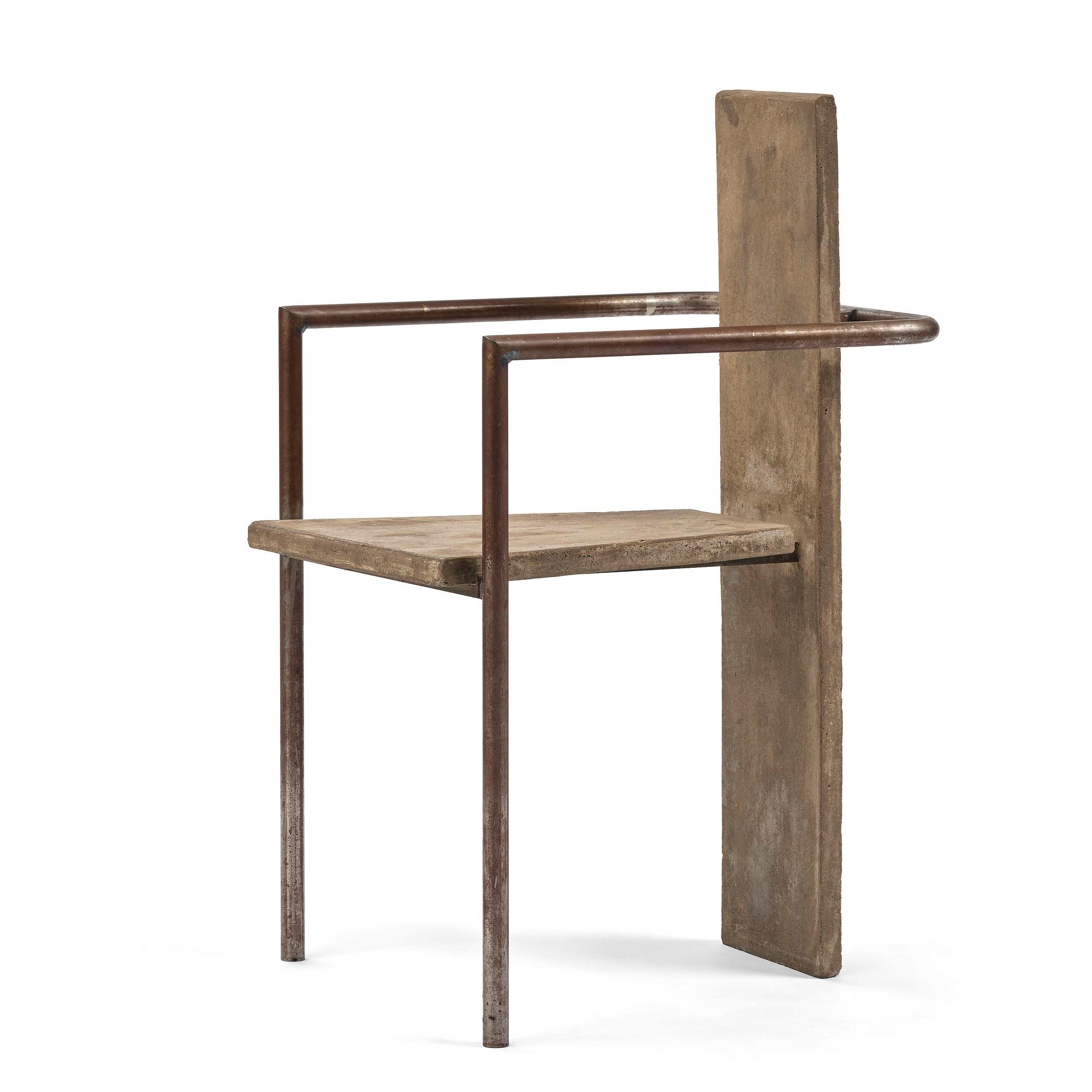 Jonas Bohlin, karmstol, "Concrete", provex, Källemo, Värnamo, efter 1981.