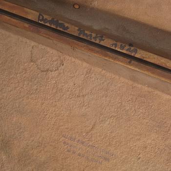 CARL MAGNUS, skulptur, relief, brons.