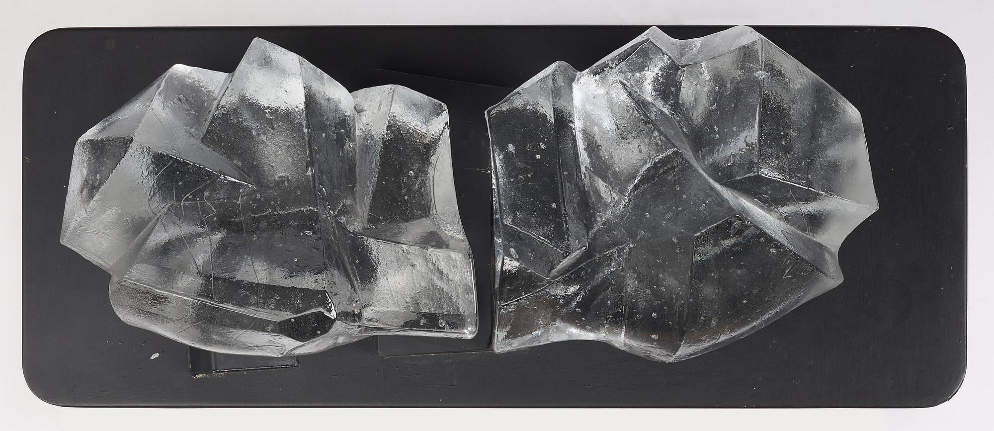 Edvin Öhrström, a cast glass sculpture, Lindshammar Glassworks.