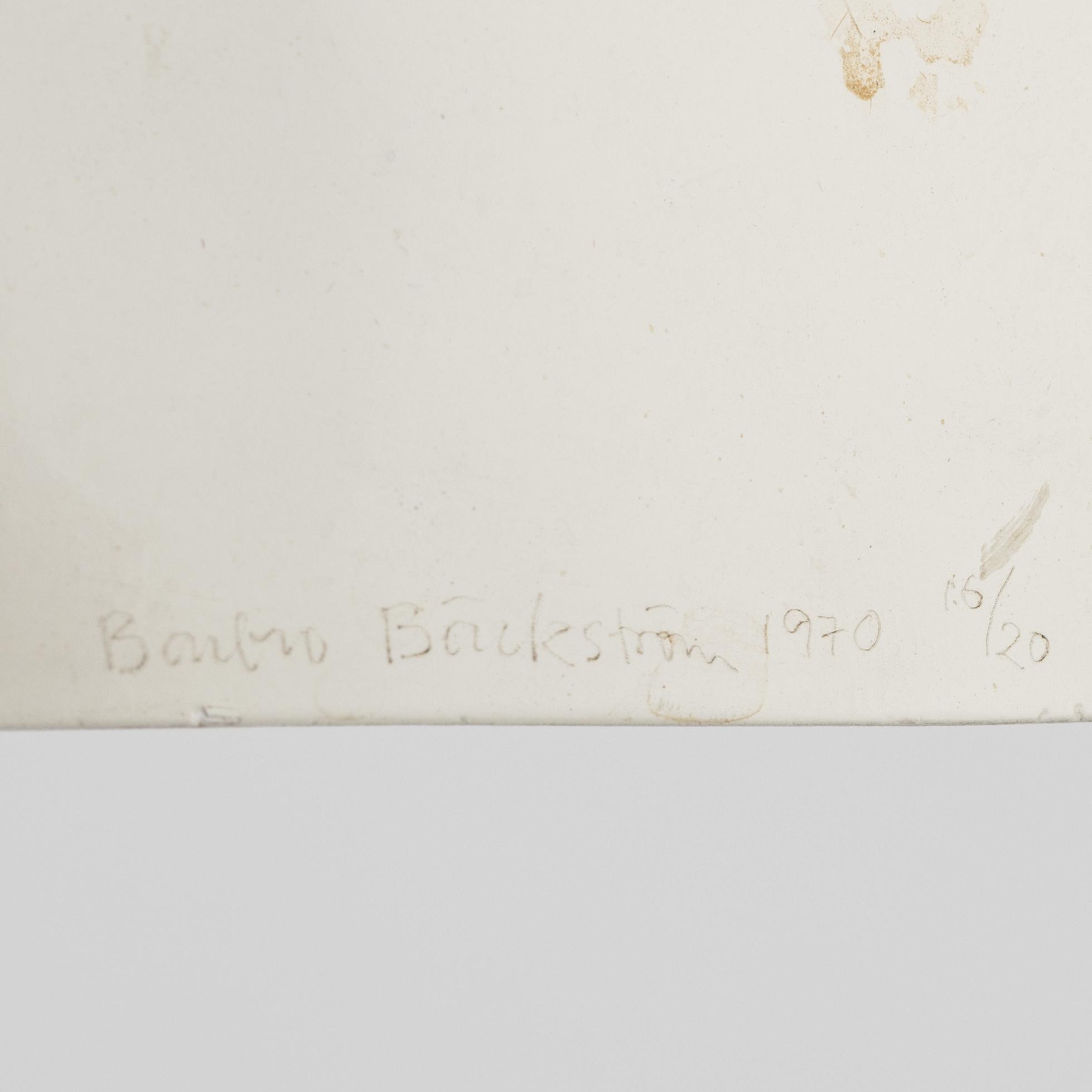 Barbro Bäckström, sculpture, glas fiber & plastic, 1970, signed 16/20.