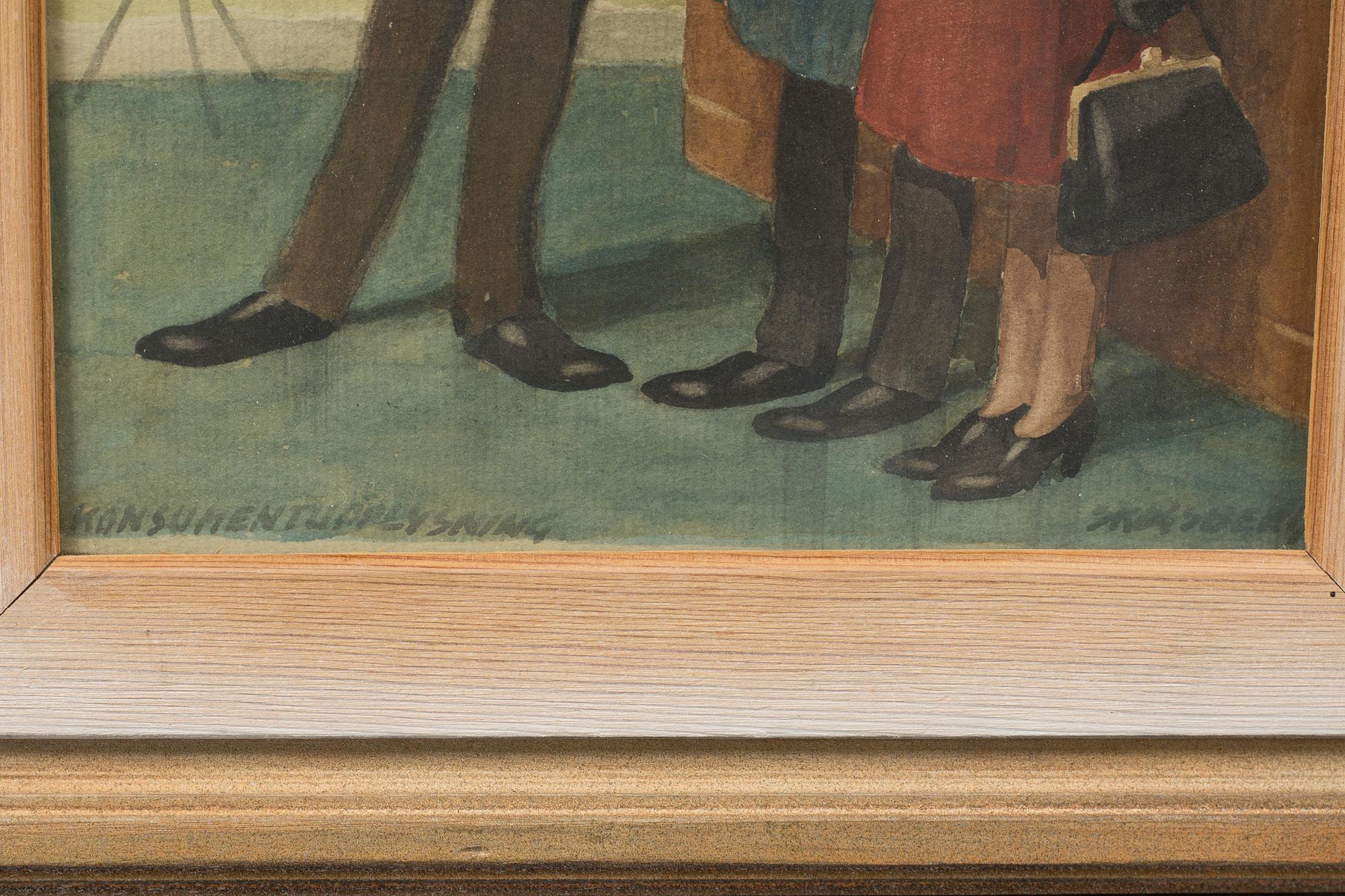 HARALD SKOGSBERG, akvarell, signerad.