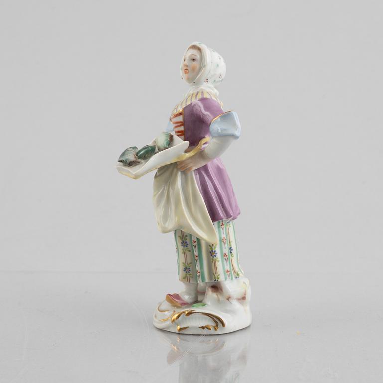 Figurin, porslin, Meissen, Tyskland, 1900-talets första hälft.