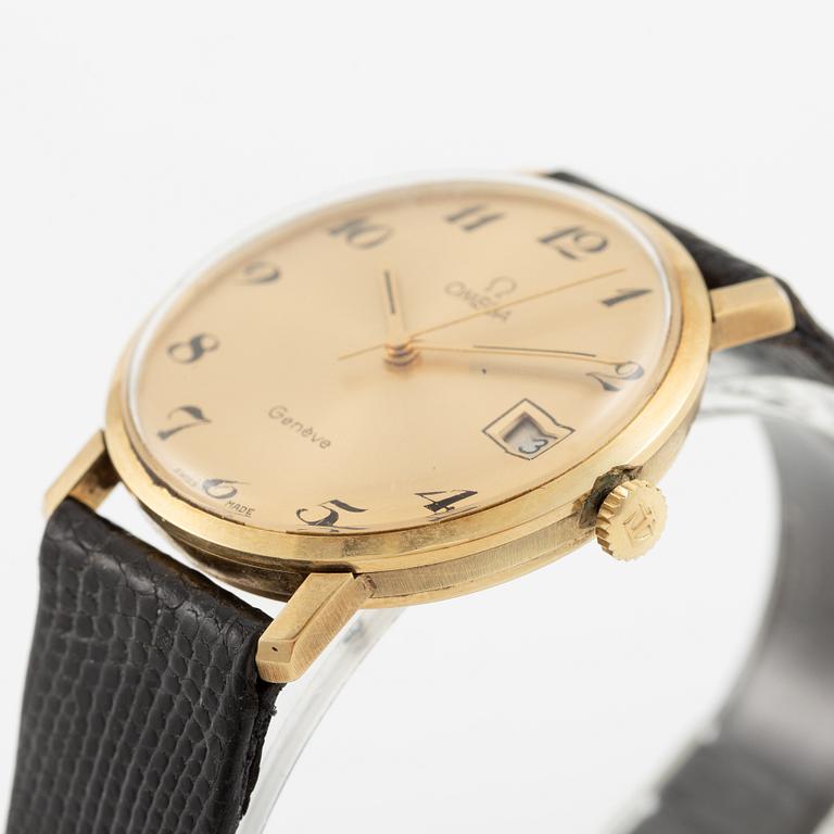 Omega, Genève, wristwatch, 34 mm.