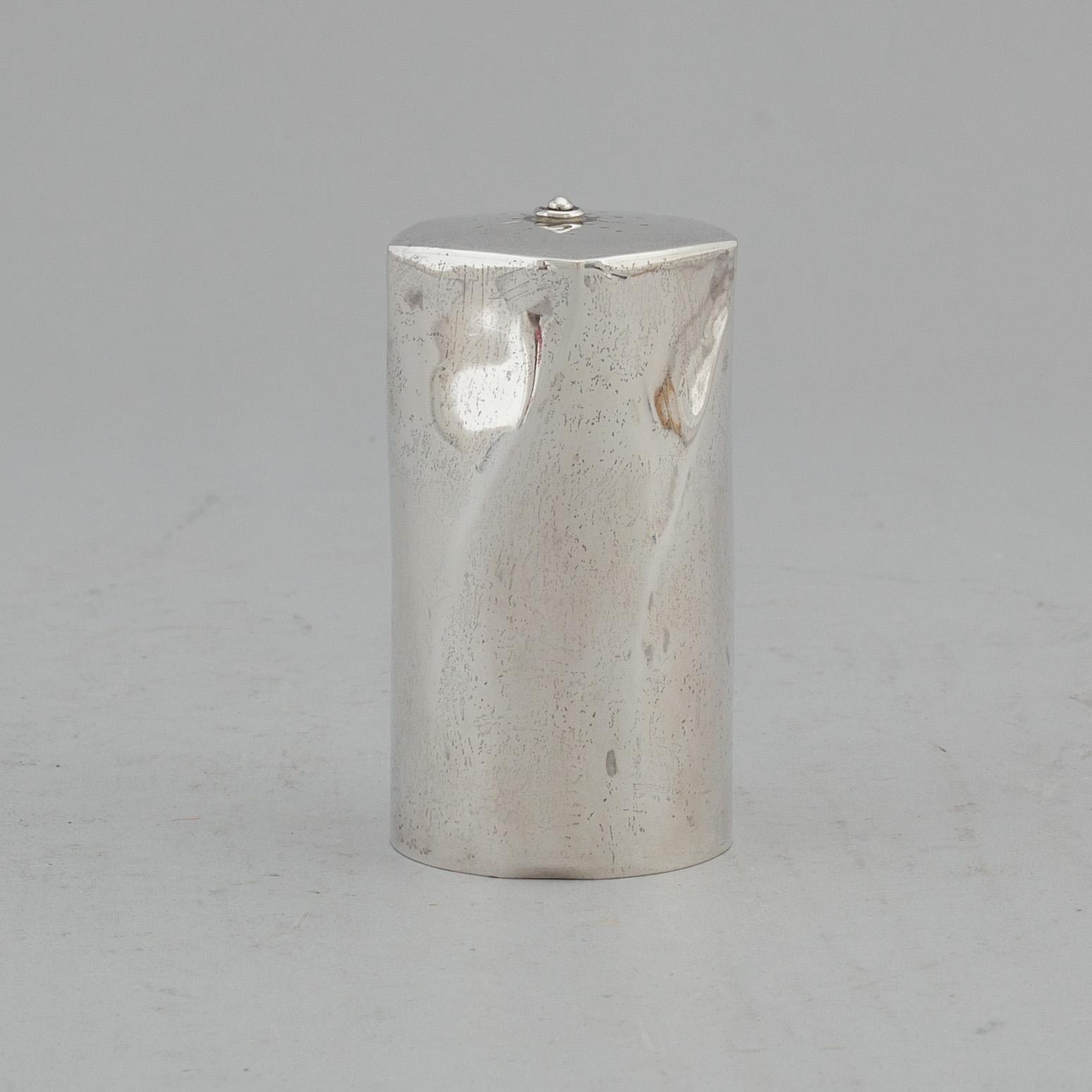 A Swedish 20th century silver sugar-caster, mark of Carl Nyström, Stockholm 1961.