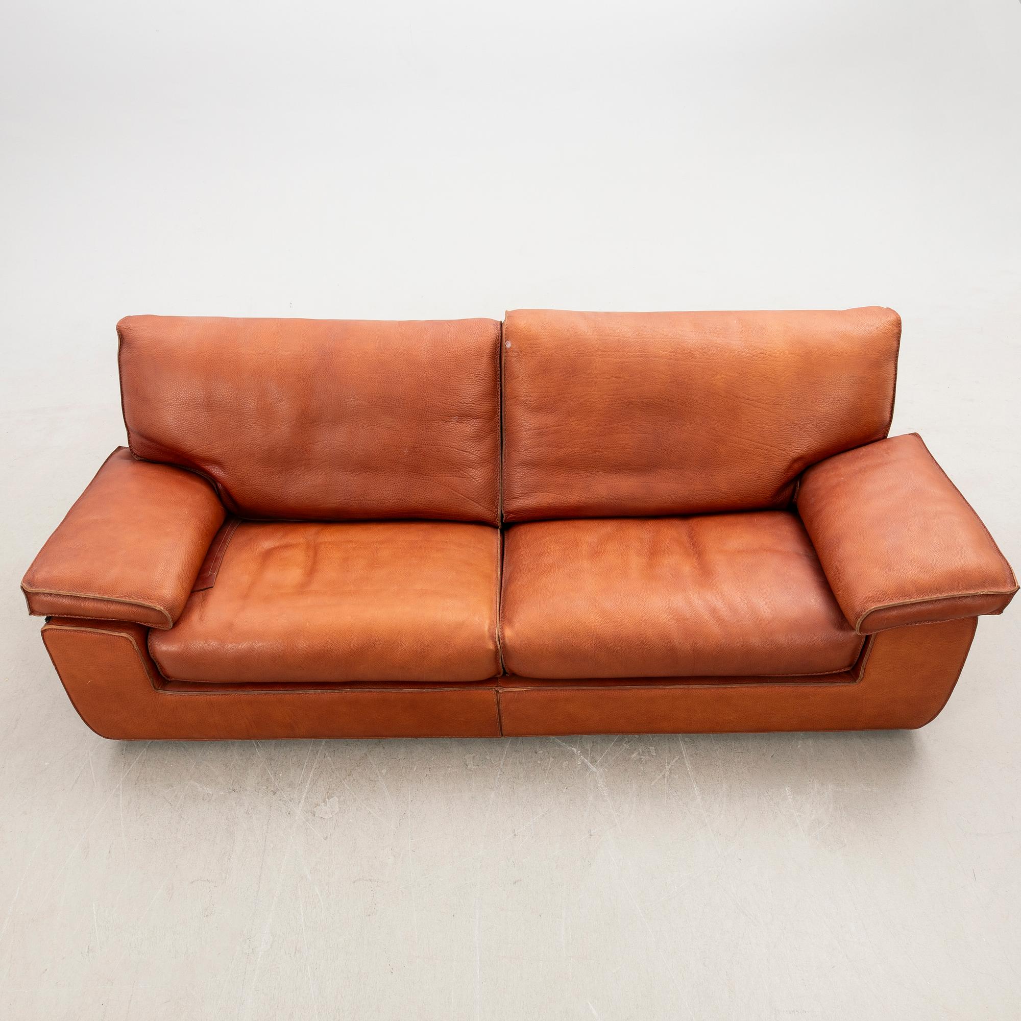 Sofa, leather, 21st century.