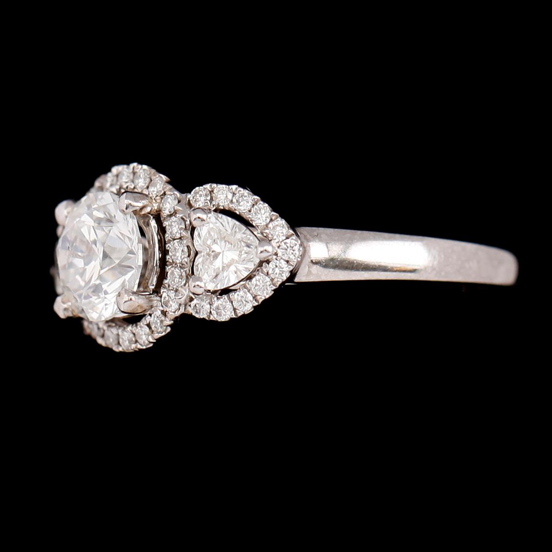 RING, 18 k vitguld, briljantslipade diamanter tot 1.61 ct.