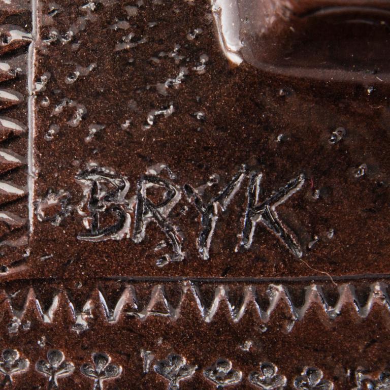 RUT BRYK, A stoneware relief signed BRYK.