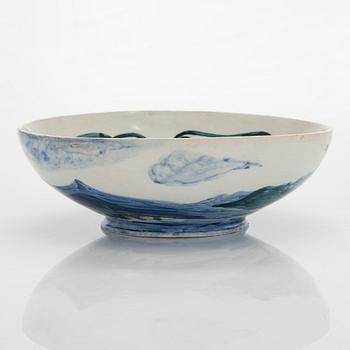 Gerda Thesleff, bowl, stoneware, signed GT Arabia.
