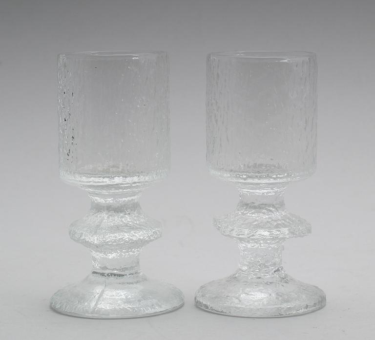 STARKVINSGLAS, 18 st, "Senator", Timo Sarpaneva, Iittala.