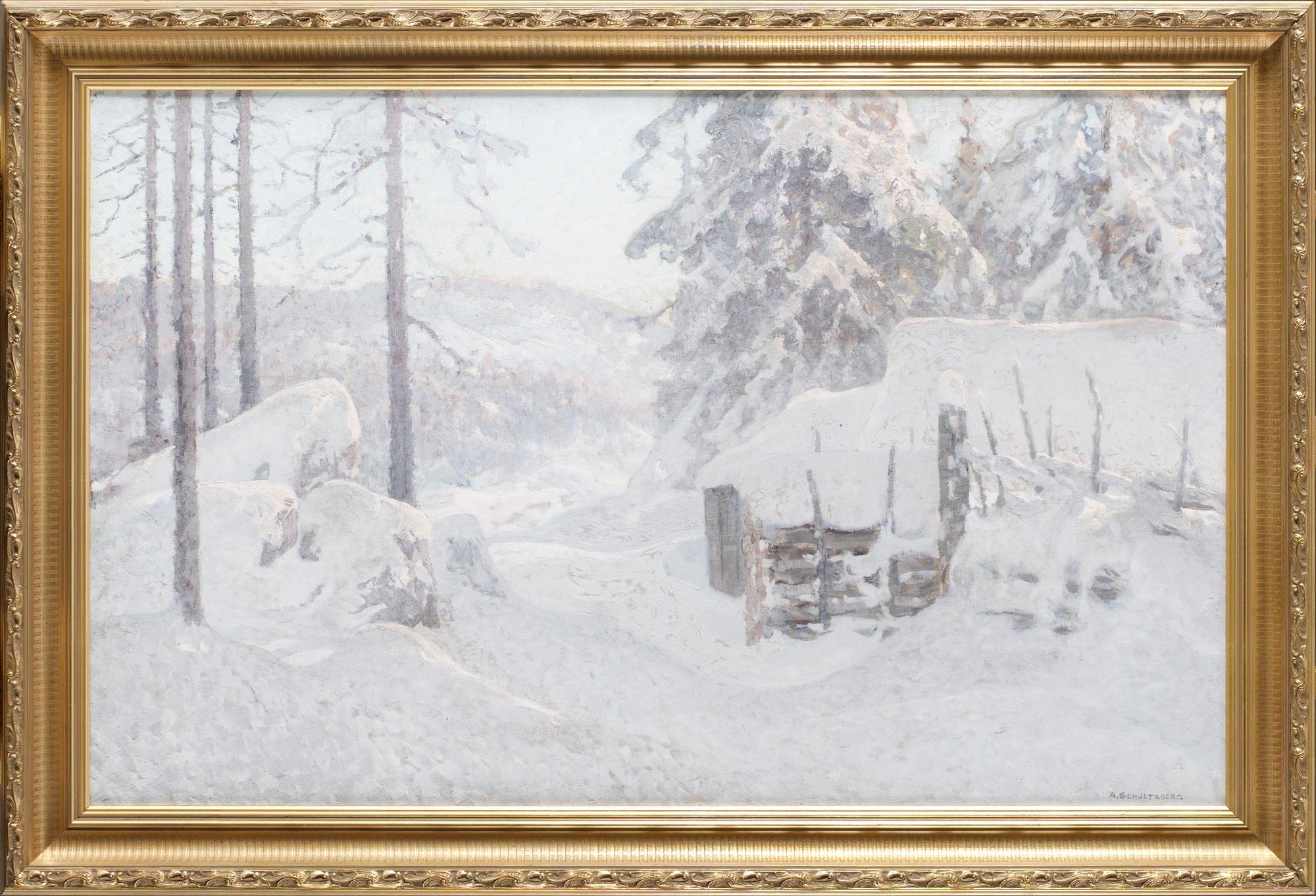 Anshelm Schultzberg, Vinterlandskap.