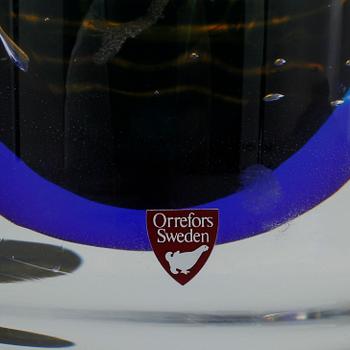 VAS, glas, "Gondoliären", Edvin Öhrström, Orrefors Gallery,  signerad och nurerad.