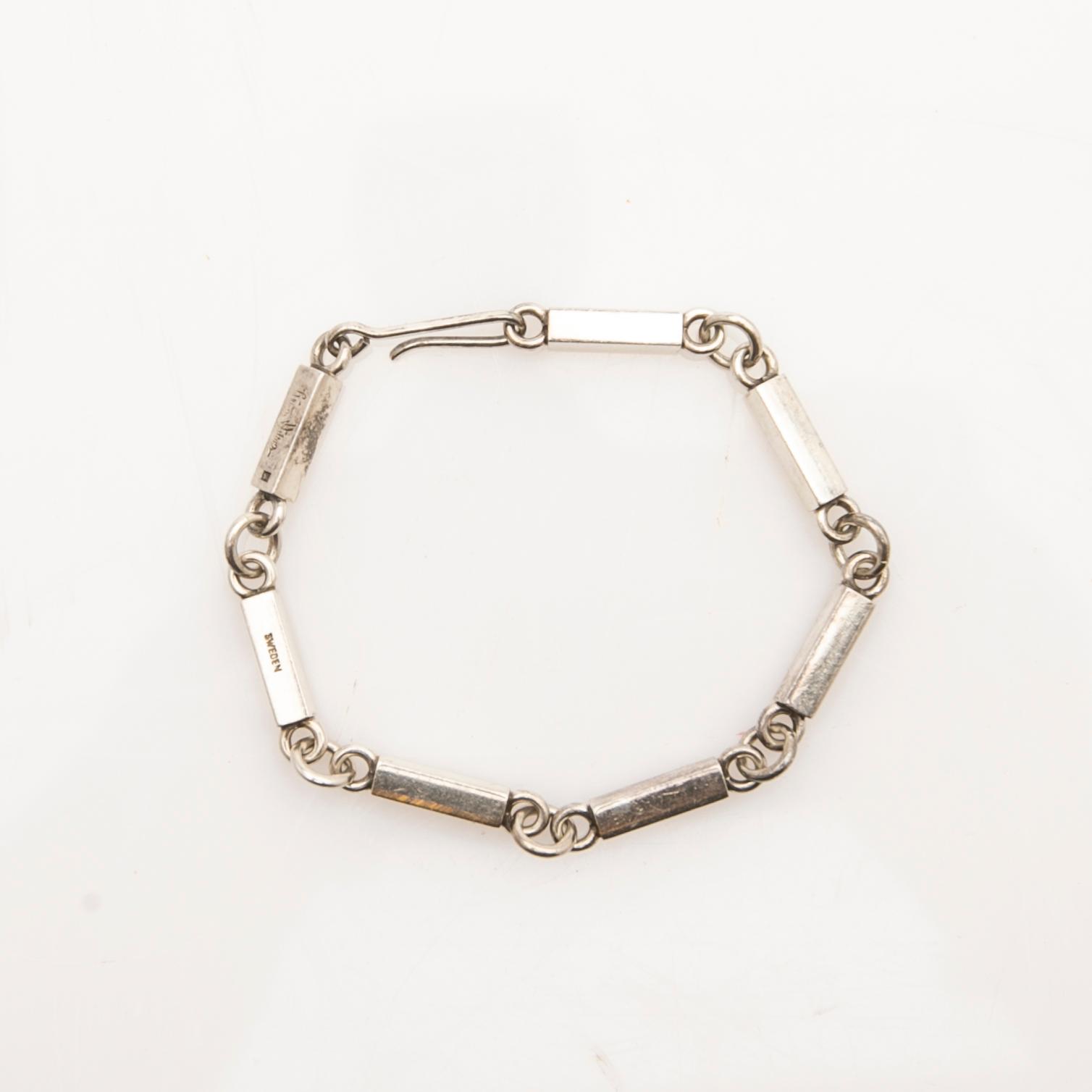 Wiwen Nilsson, armband, sterlingsilver, Lund, 1940.