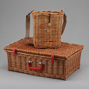 PICKNICKKORG, The Brexton Collection samt VINKORG, Mulberry, 1900-talets andra hälft.