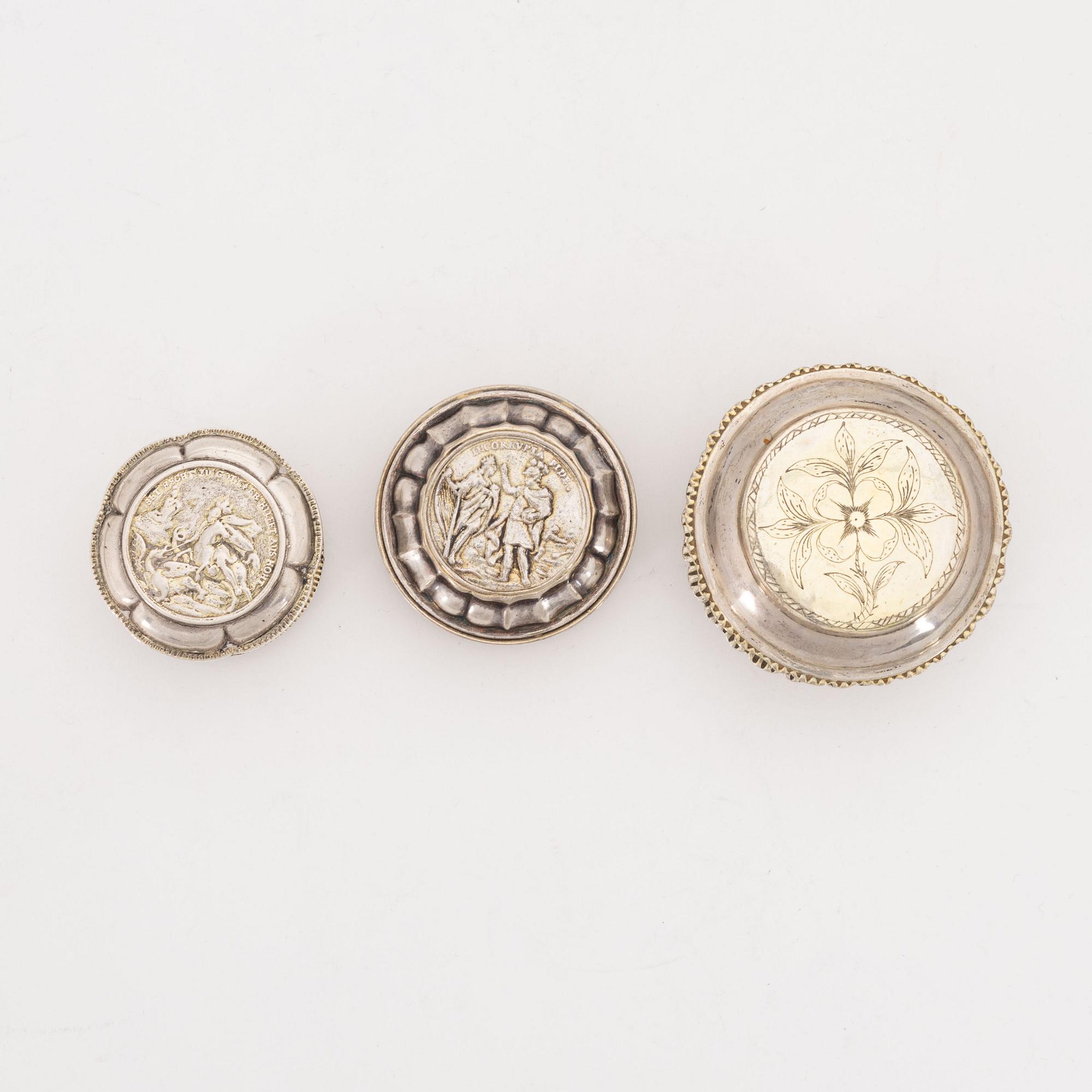 Kyrkdosor, 3st, 17/1800-tal.