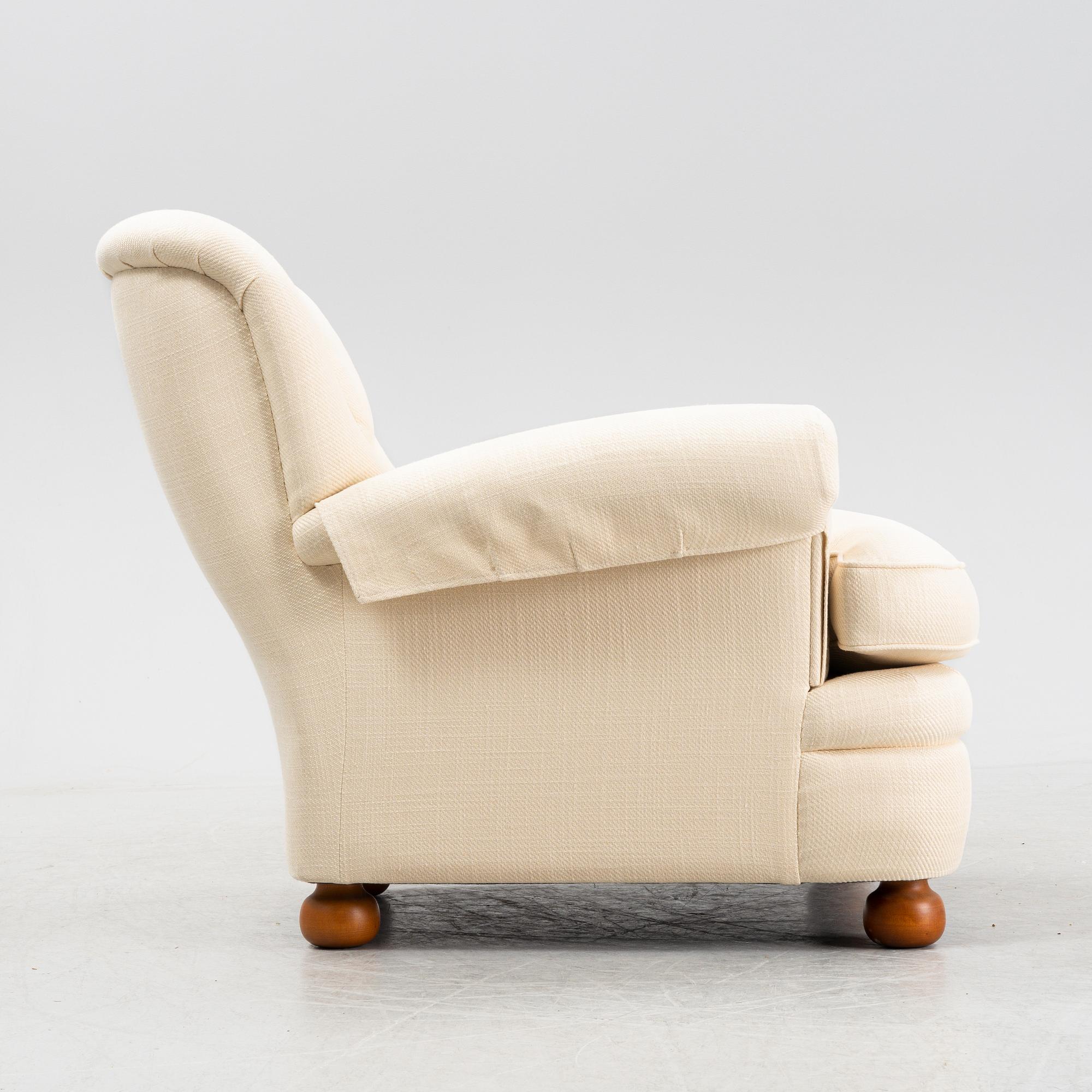 Josef Frank, an upholstered easy chair, model 336, Svenskt Tenn, Sweden 2013.