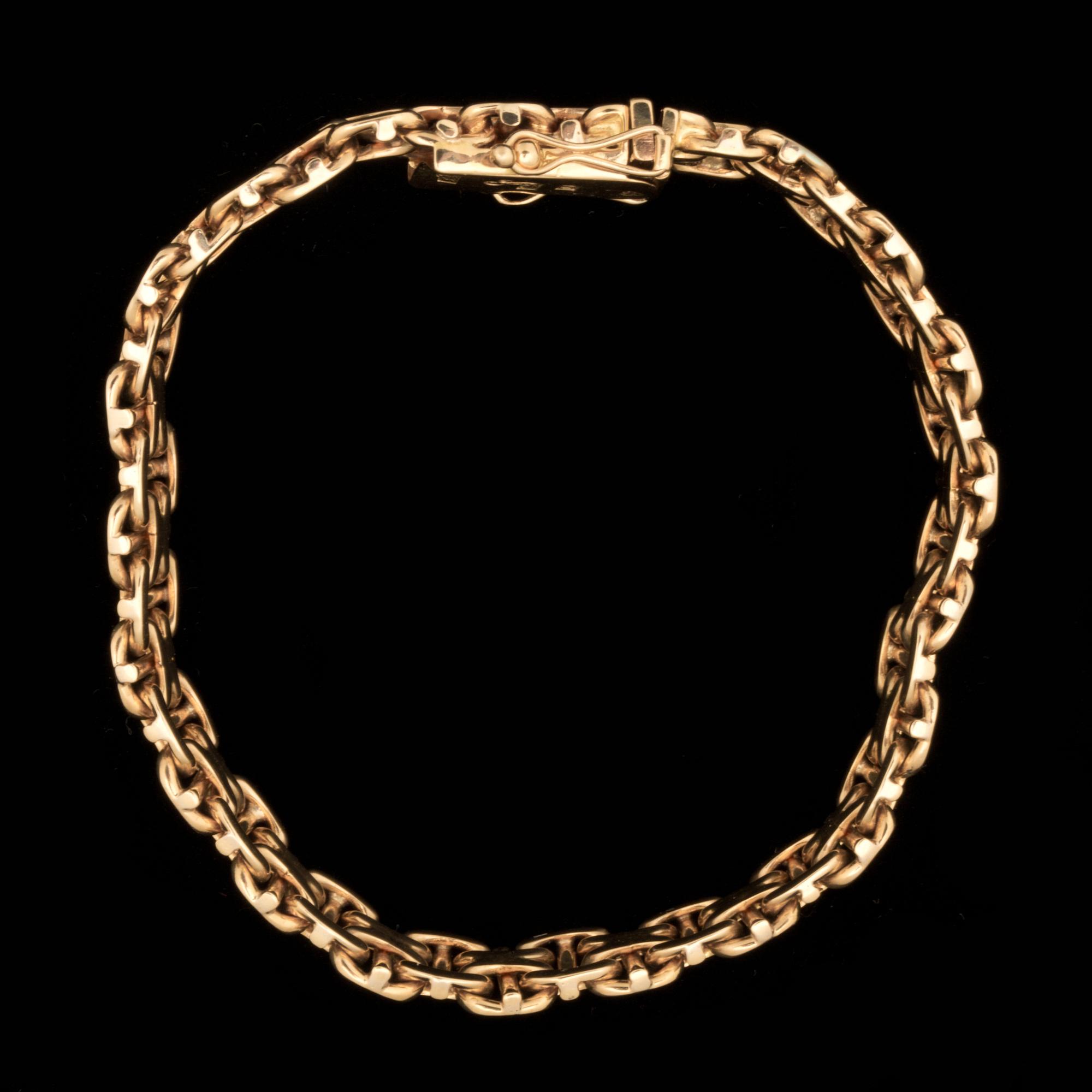 ARMLÄNK, 18 k guld, Stockholms Ädelsmide, Solna, 1959. Vikt ca 32g.