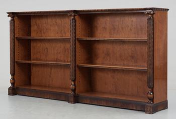 An Axel-Einar Hjorth stained birch bookshelf 'Library' by NK ca 1928.