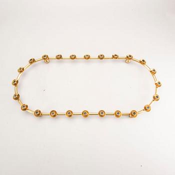 Candlestick, brass, around the middle of the 20th century.