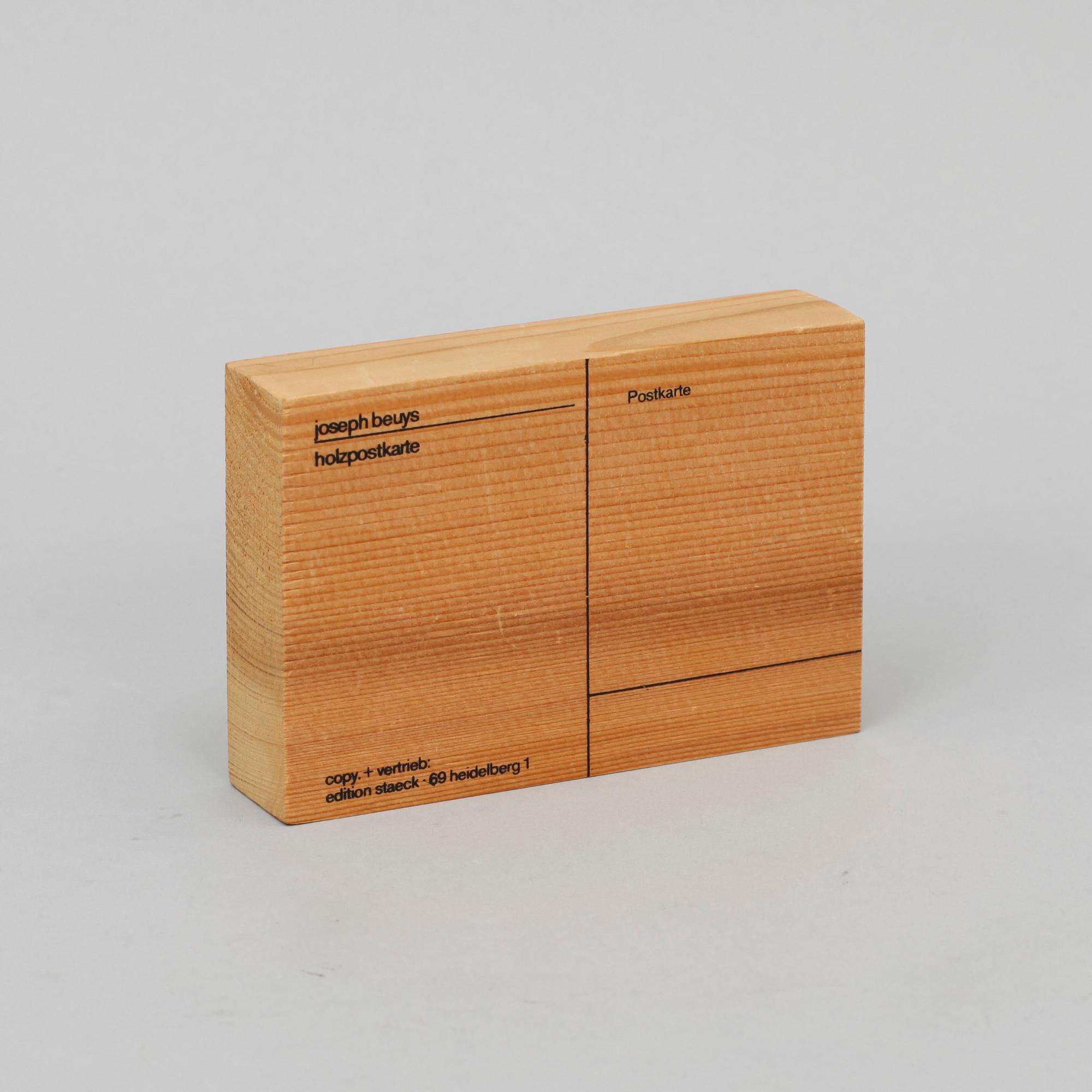 Joseph Beuys, Multipel, trä, sign.