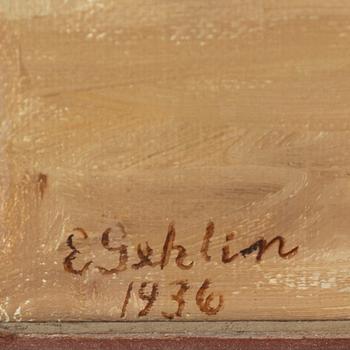 ESTER GEHLIN, olja på duk, signerad och daterad 1936.