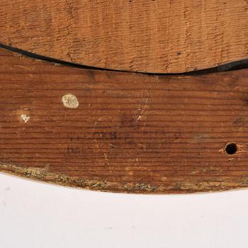 A pair of late Gustavian giltwood one light girandoles, Stockholm, circa 1800.