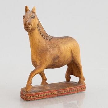 Jemt-Olov Person (1871–1947), a signed wooden sculpture.