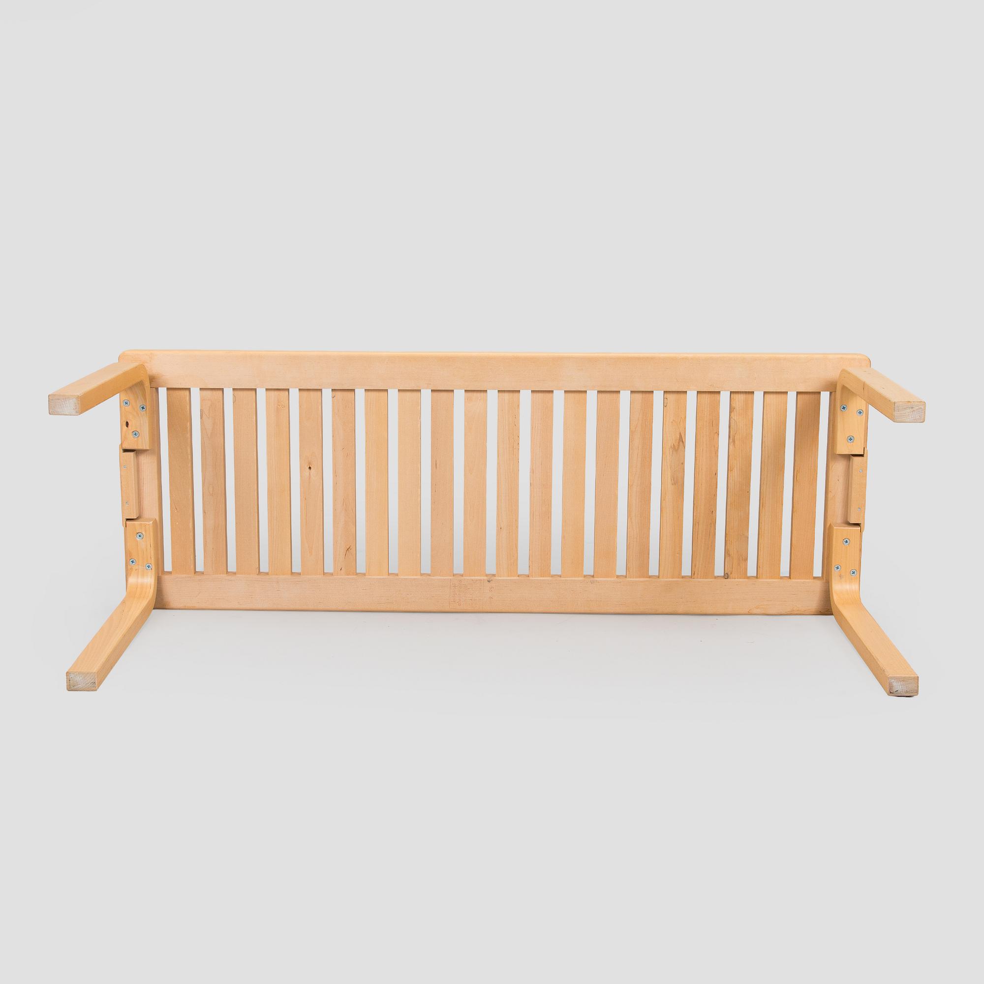 Alvar Aalto, a '153A' bench for Artek, 1995.