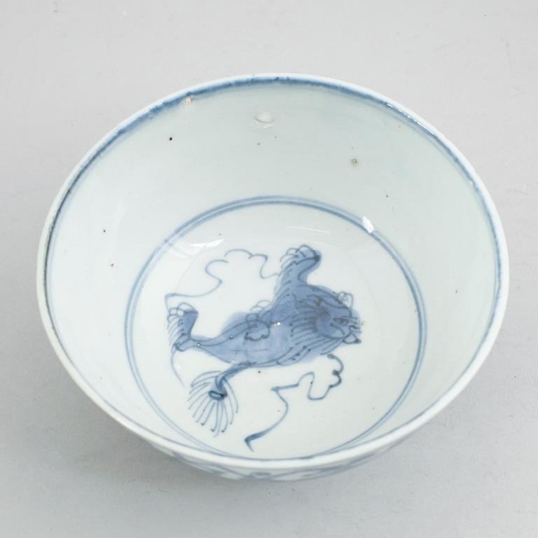 SKÅL, porslin, Kina, sannolikt 1700-tal.