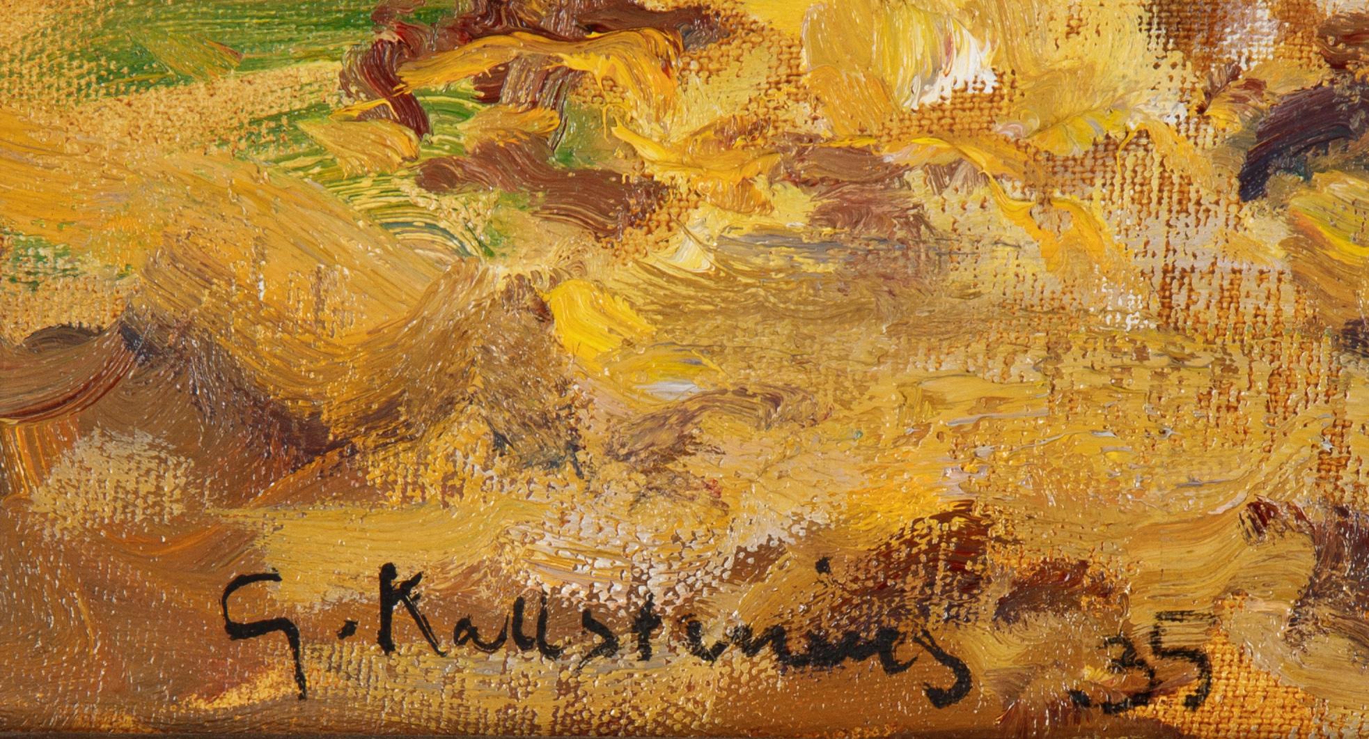 Gottfrid Kallstenius, olja på duk, signerad och daterad -35.