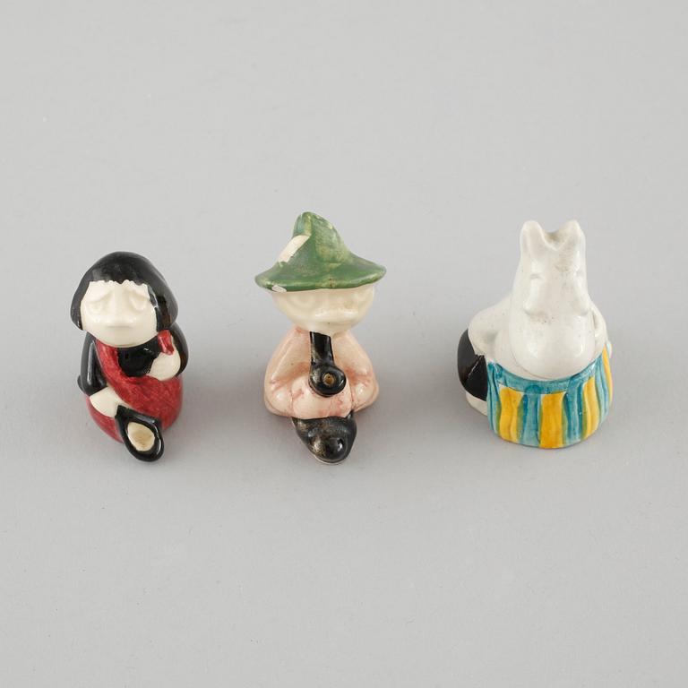 Three 1960s ceramic figurines by Signe Hammarsten-Jansson for Arabia.