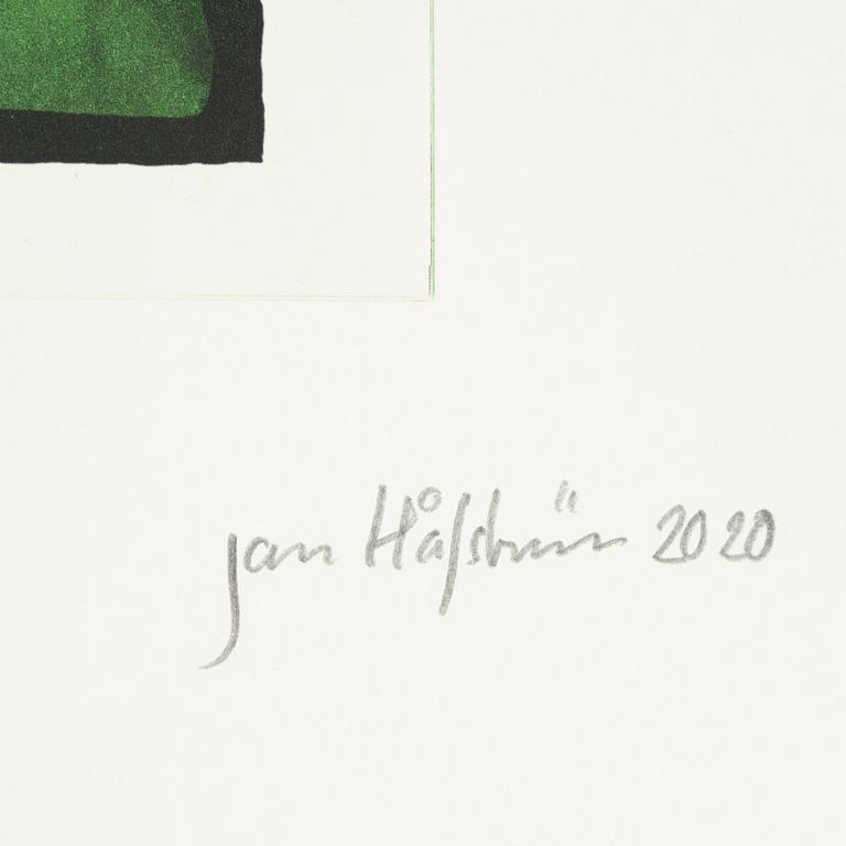 Jan Håfström, etching in colours, 2020, signed 45/50.