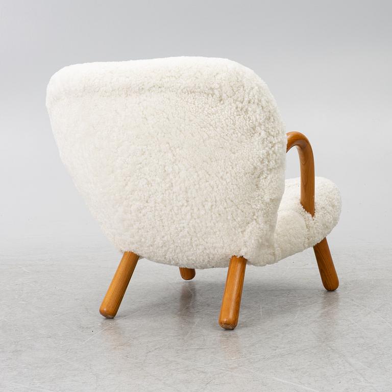 Scandinavian Modern, fåtölj, "Clam chair", 1940-50-tal.