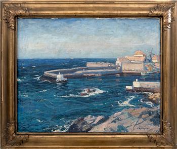 Oscar Hullgren, Harbour Scene.