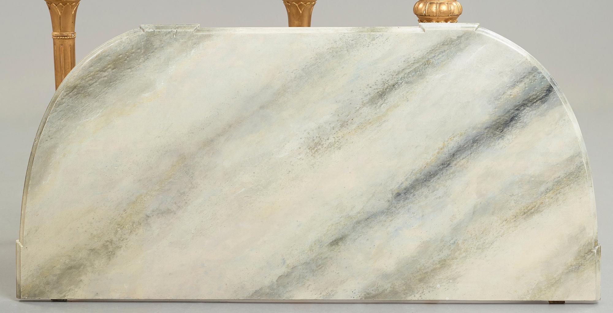 A late Gustavian console table from the first half of the 19th century.