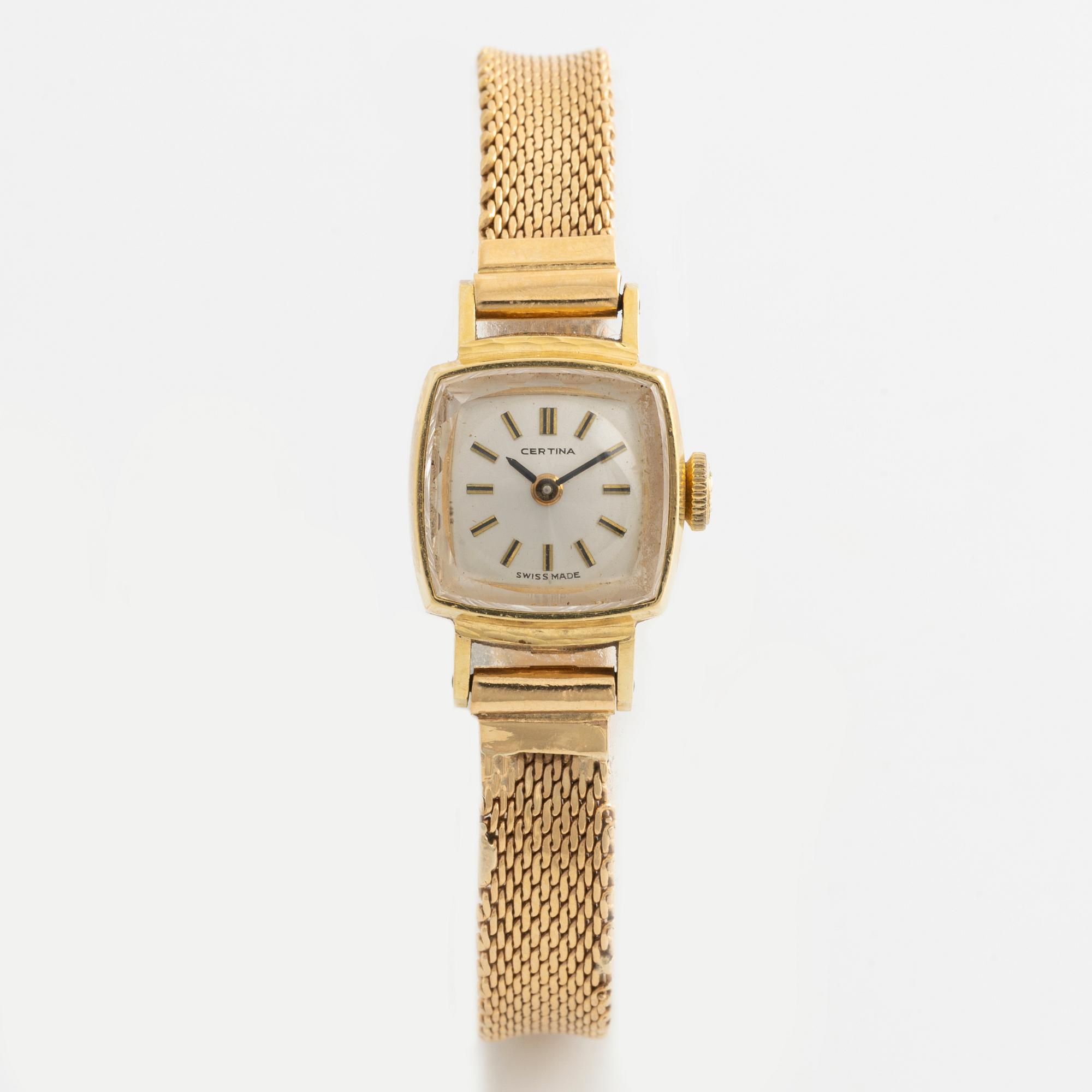 Certina, wristwatch, 15 x 17 (23,5) mm.