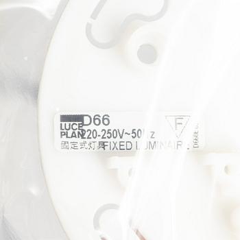 Francisco Gomez Paz & Paolo Rizzatto, taklampa, "Hope D66/12", Luceplan, Italien.
