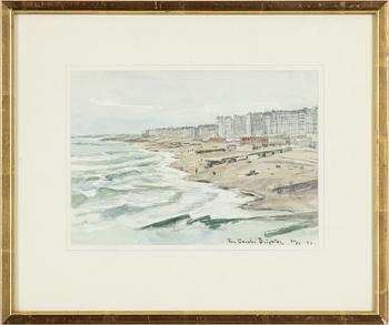 Anna Gardell-Ericson, attributed, "The Beach, Brighton".